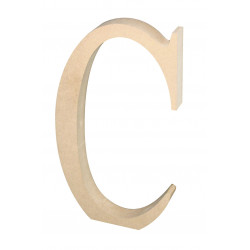 Silueta letra grande “C”.