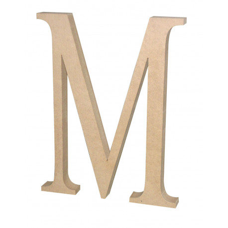 Silueta letra grande “M”.