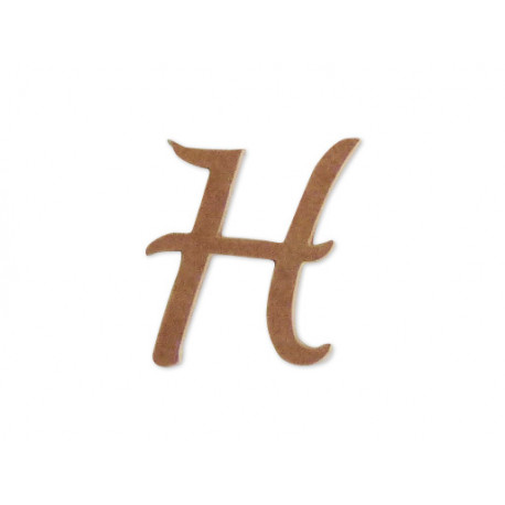 Silueta letra mayúscula “H”.