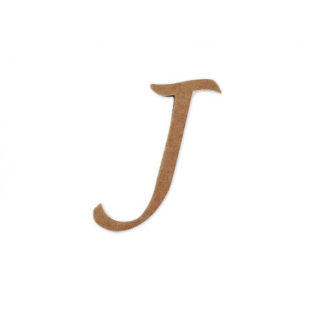Silueta letra mayúscula “J”.