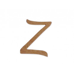 Silueta letra mayúscula “Z”.